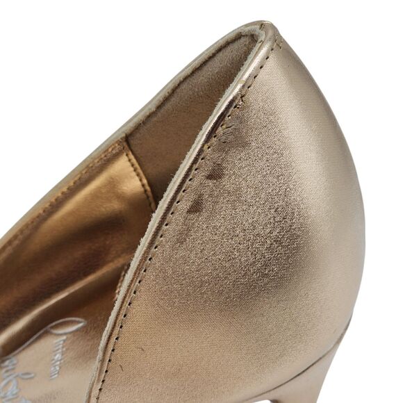 Christian Louboutin Iriza Pumps 85 - Metallic Leather - Gold - 34.5 4 US $845 - Picture 8 of 13
